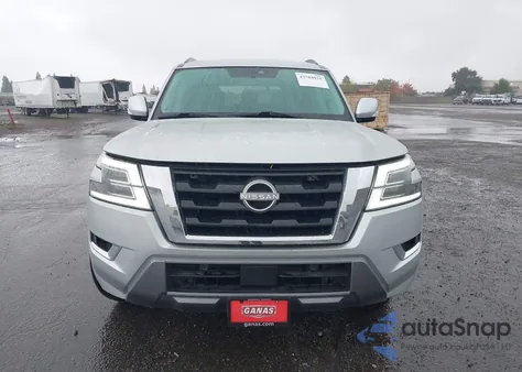 2021 Nissan Armada Sv 2Wd из США, поврежденный, VIN JN8AY2ACXM9145425